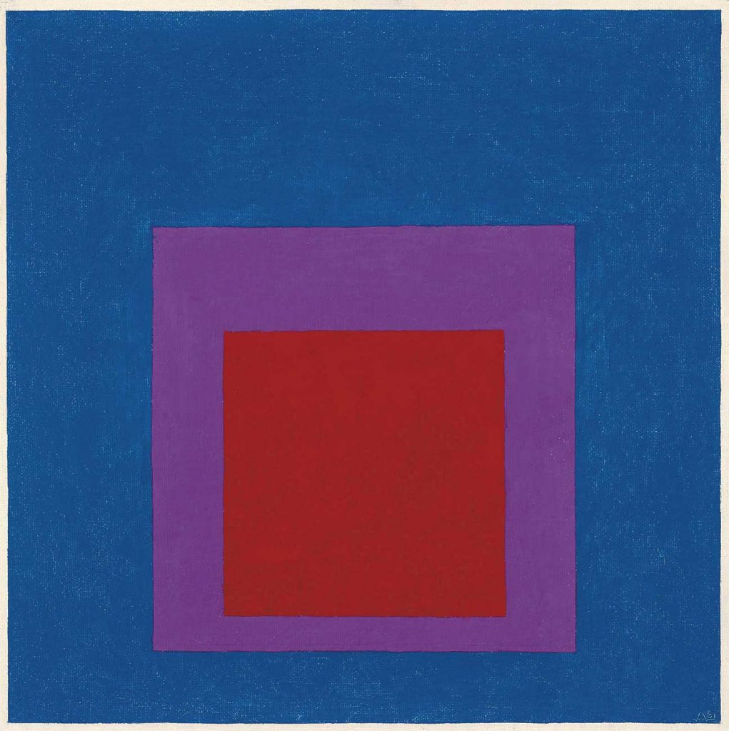 Josef Albers Gök Mavisine Saygı Etüdü