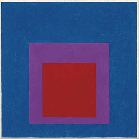 Josef Albers Gök Mavisine Saygı Etüdü