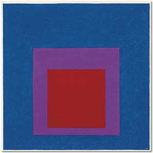 Josef Albers Gök Mavisine Saygı Etüdü