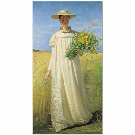 Michael Peter Ancher Anna Archer Tarladan Dönerken