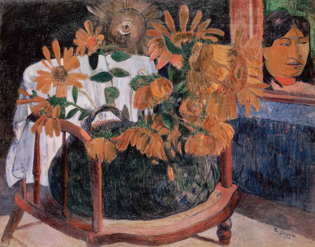 Paul Gauguin Ayçiçekli Natürmort