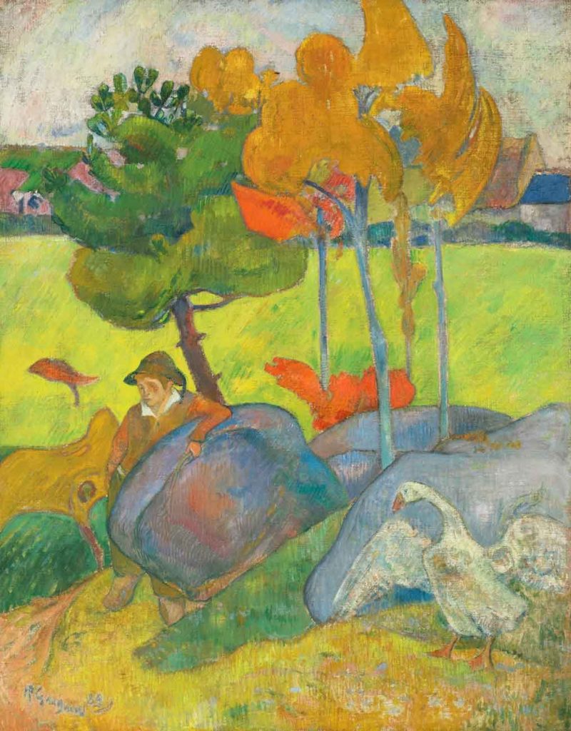 Paul Gauguin Breton'da Kaz Çobanı