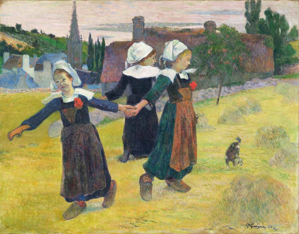 Paul Gauguin Bretonlu Kızlar Dansta