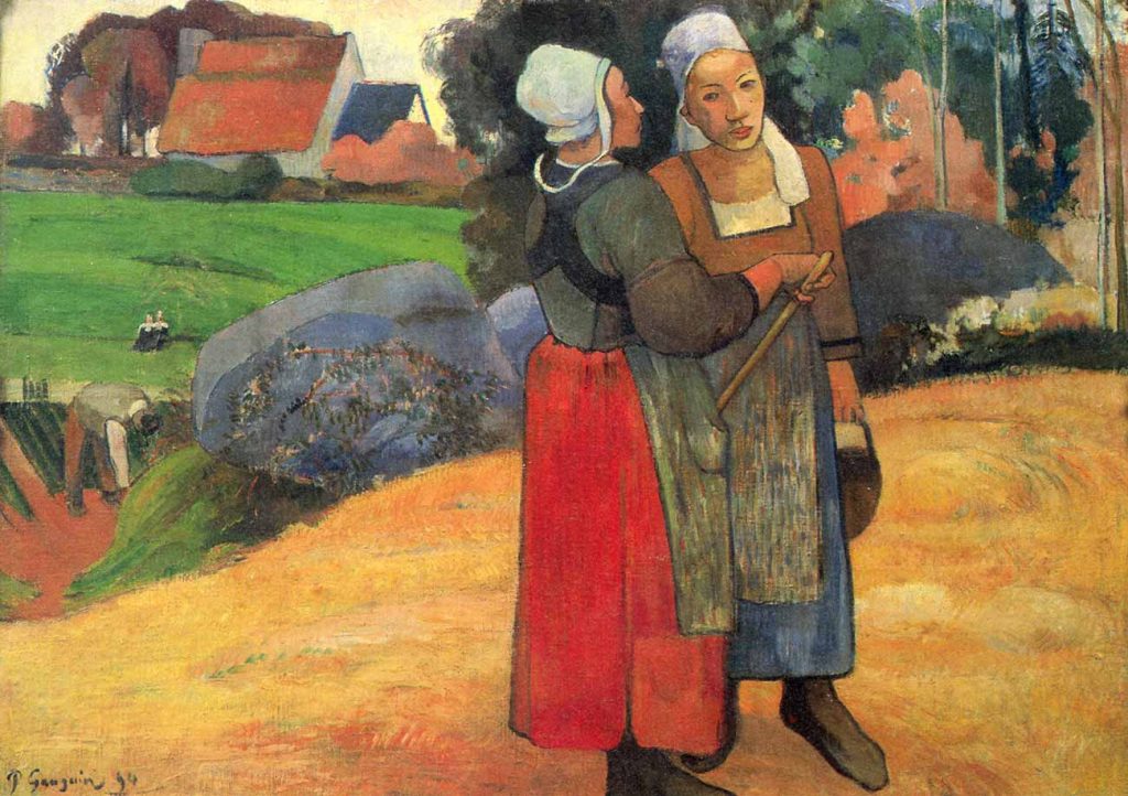 Paul Gauguin Bretonlu Köylü Kadınlar