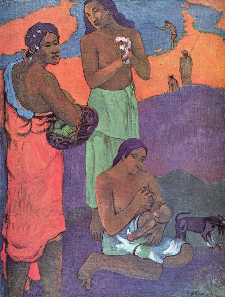 Paul Gauguin Deniz Kıyısında Annelik