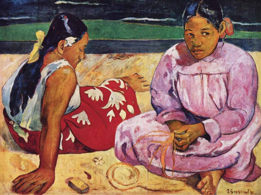 Paul Gauguin Sahilde Tahitili Kadınlar