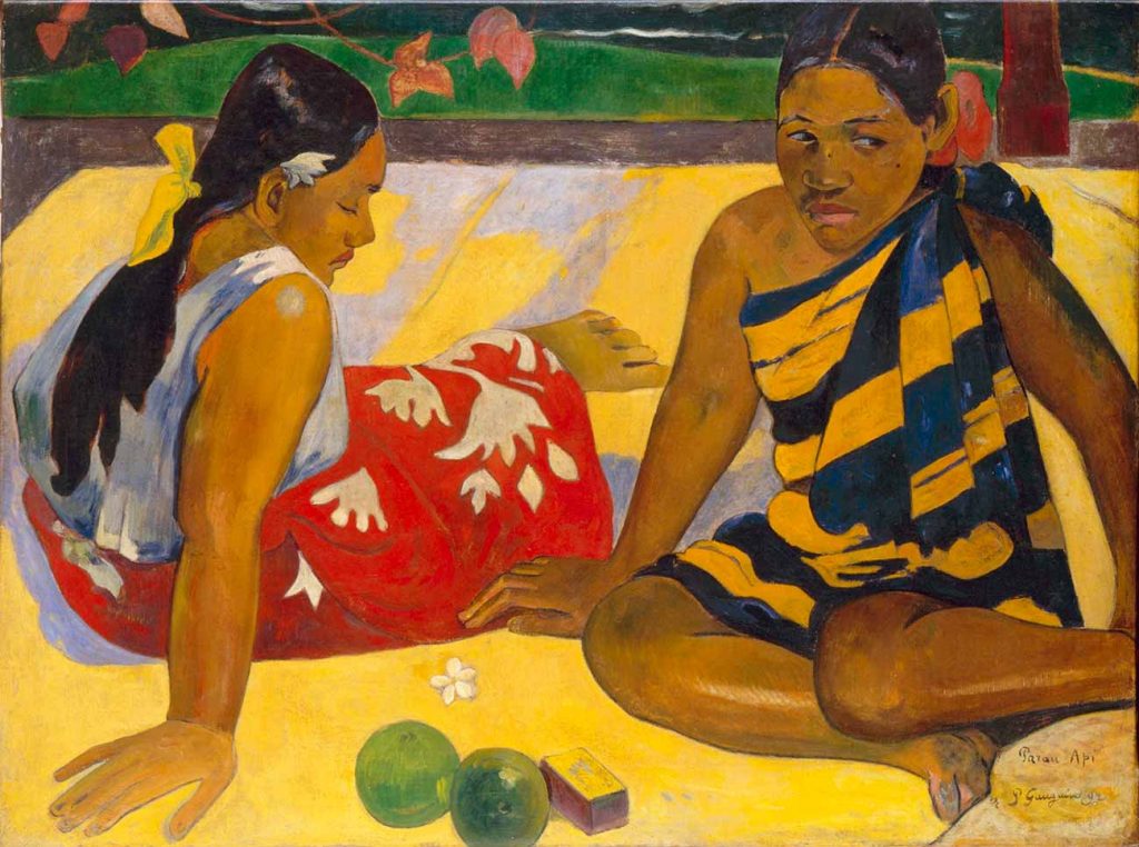 Paul Gauguin Tahitili Kadınlar Otururken