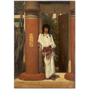 Sir Lawrence Alma Tadema Kapı Önünde Bir Mısırlı
