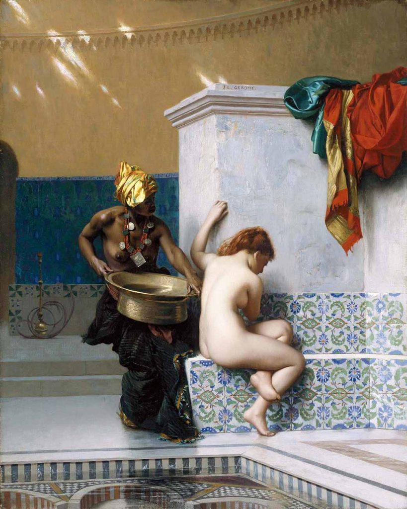 Jean Leon Gerome Türk Hamamında İki Kadın