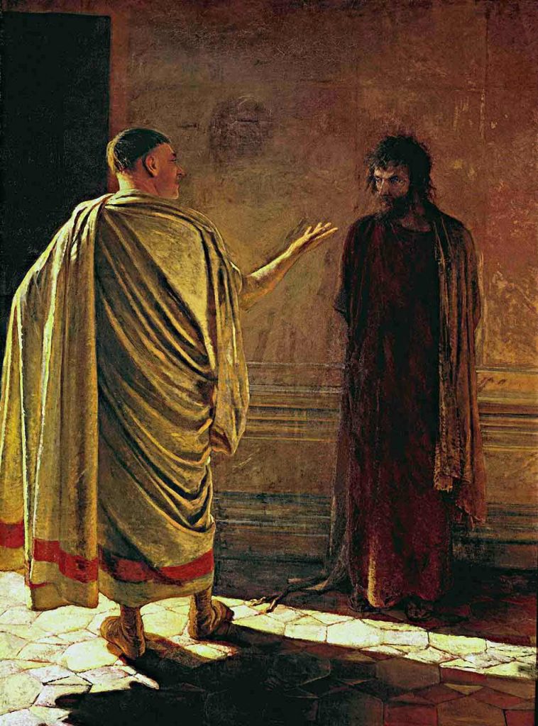 Nikolai Ge Hakikat Nedir? İsa ve Pilate