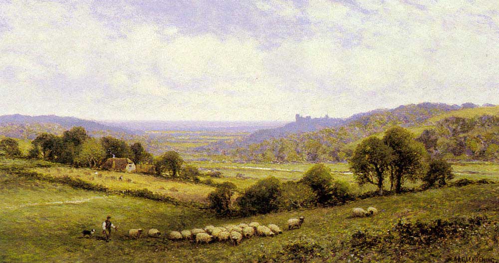 Alfred Glendening Amberley Civarı ve Arundel Kalesi