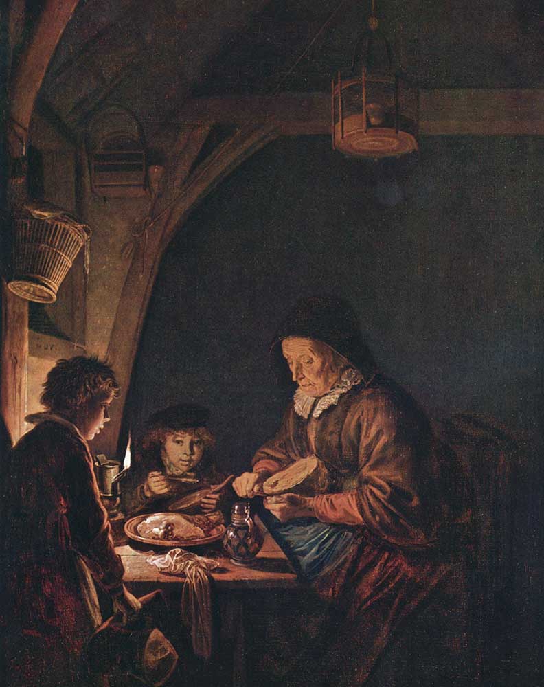 Gerrit Dou Aile Sofra Başında