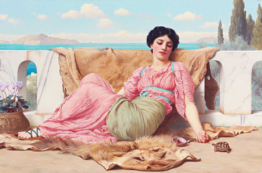 John William Godward Sessiz Hayvan