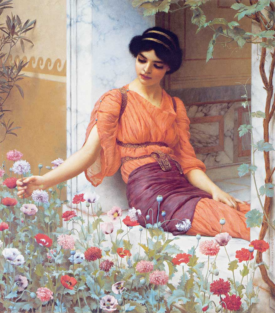 John William Godward Yaz Çiçekleri