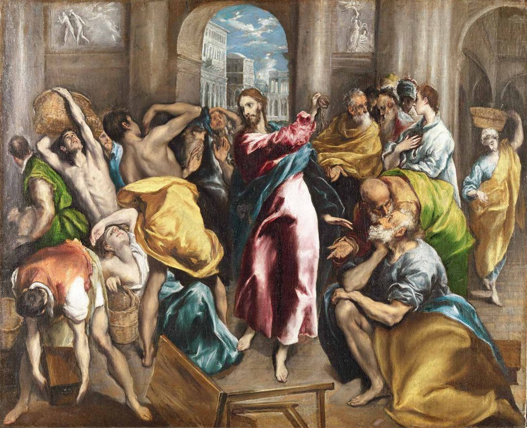 El Greco İsa Tacirleri Tapınaktan Kovarken