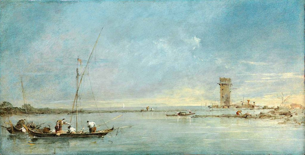 Francesco Guardi Lagune'den Bakış Venedik
