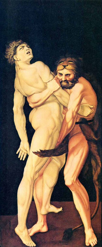 Hans Baldung Grien Herkül ve Antus