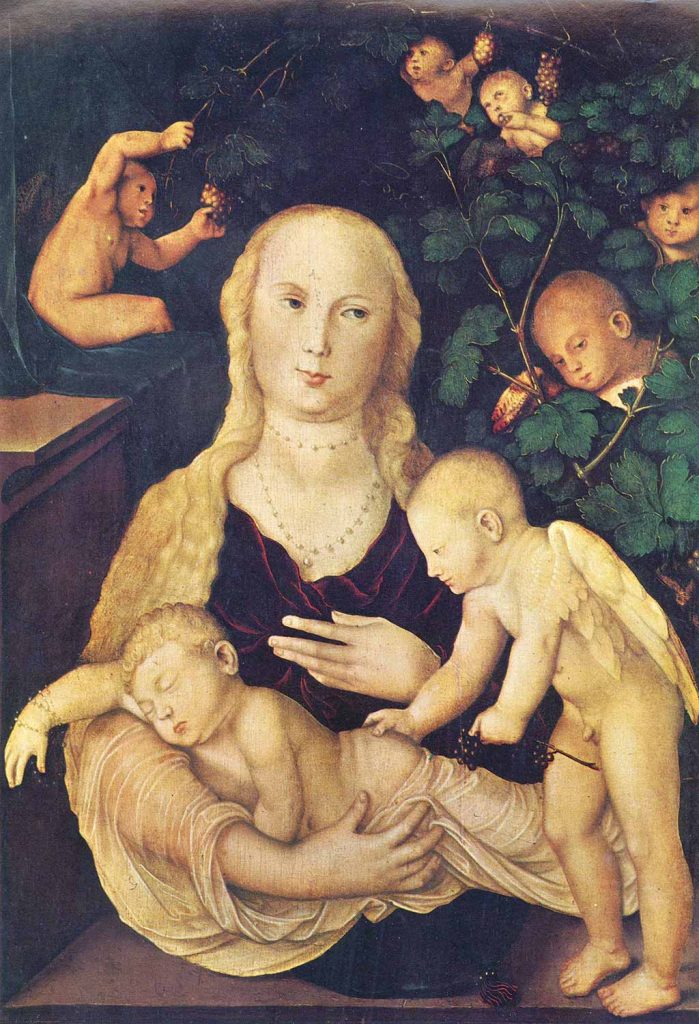 Hans Baldung Grien Meryem Üzüm Bahçesinde