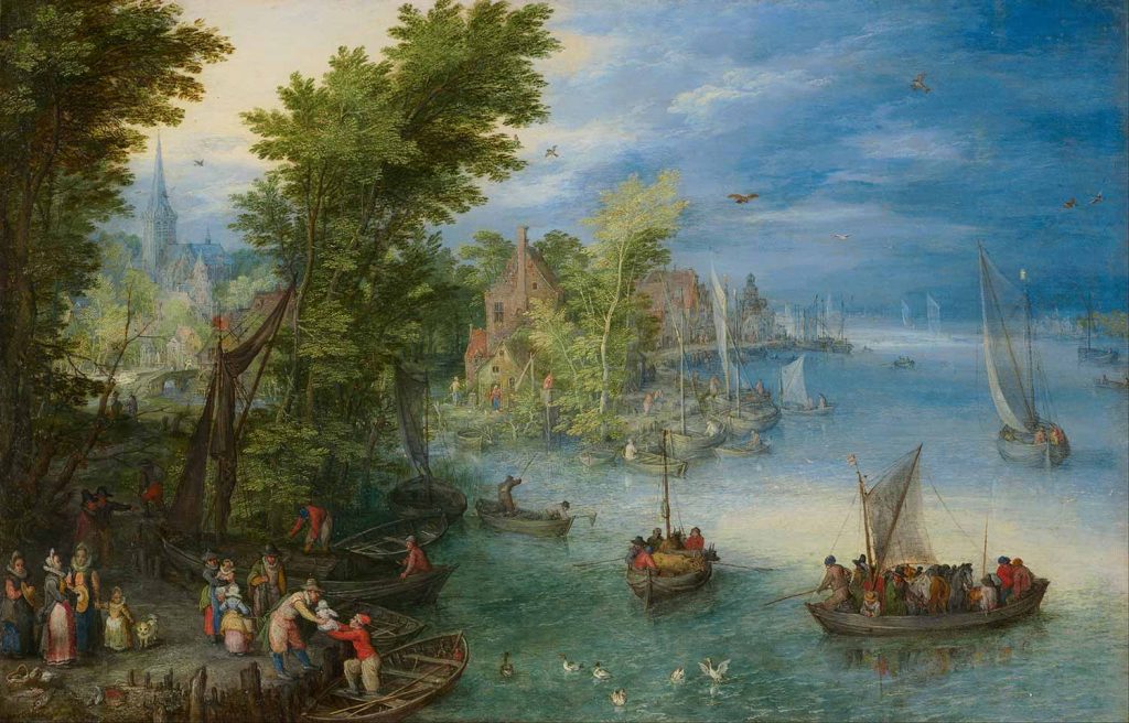 Jan Brueghel the Elder Nehir Manzarası