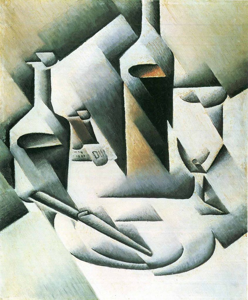 Juan Gris Bıçak ve Şişeler