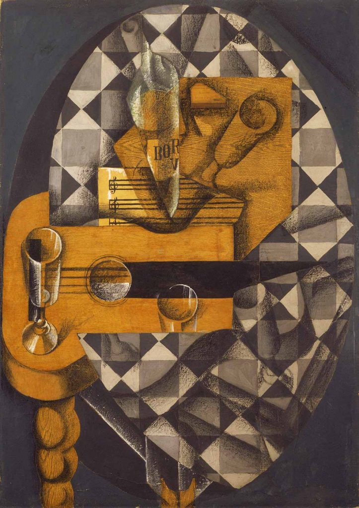 Juan Gris Gitar ve Bardaklar