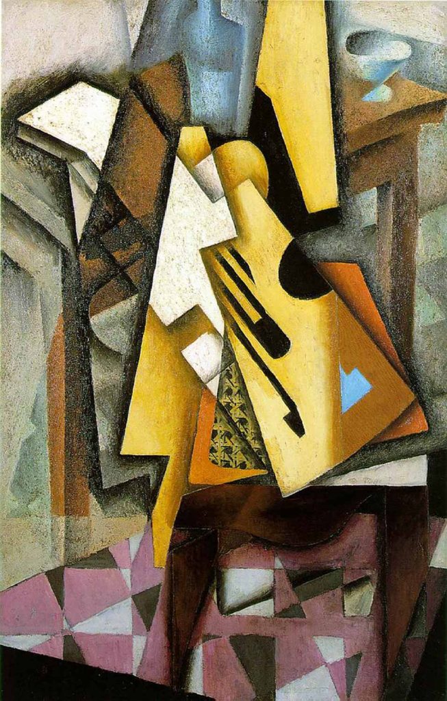 Juan Gris Sandalyenin Üzerindeki Gitar