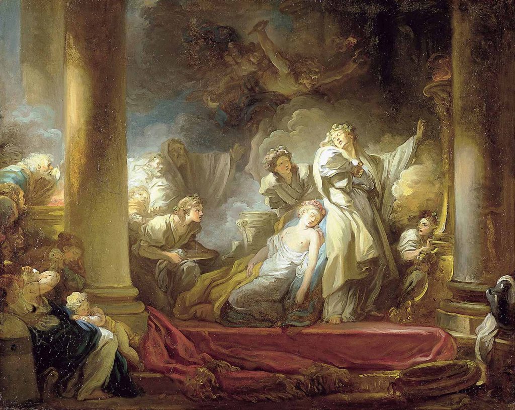 Jean Honore Fragonard Coresus'un Fedakarlığı