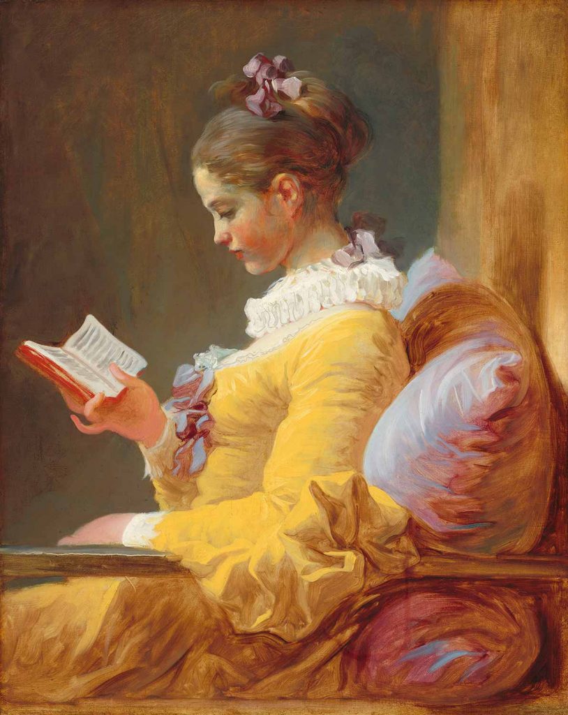 Jean Honore Fragonard Kitap Okuyan Kız