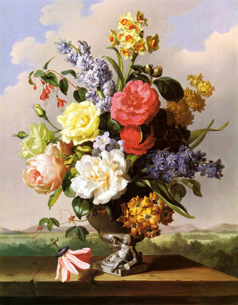 Anton Hartinger Vazodaki Çiçekler