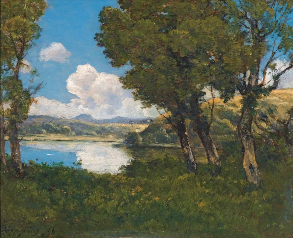 Henri Joseph Harpignies Göl Kıyısı