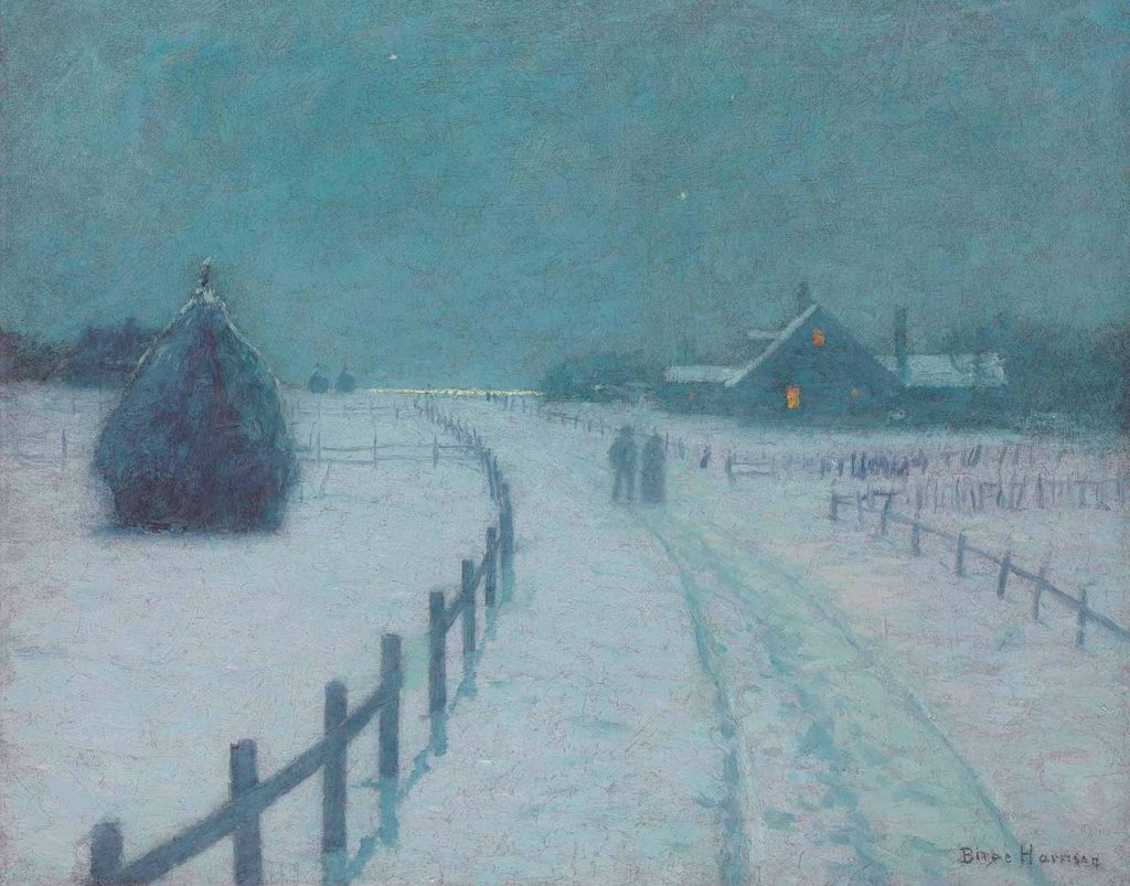 Lovell Birge Harrison Kış Akşamında Yürüyüş