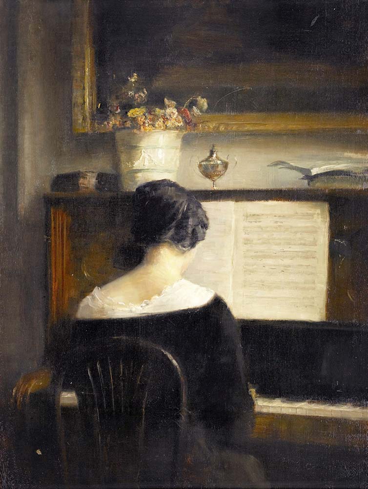 Carl Vilhelm Holsoe Piyano Çalan Kadın