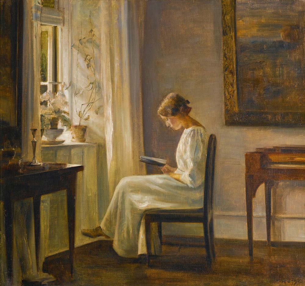 Carl Vilhelm Holsoe Sabah Işığında Okuma