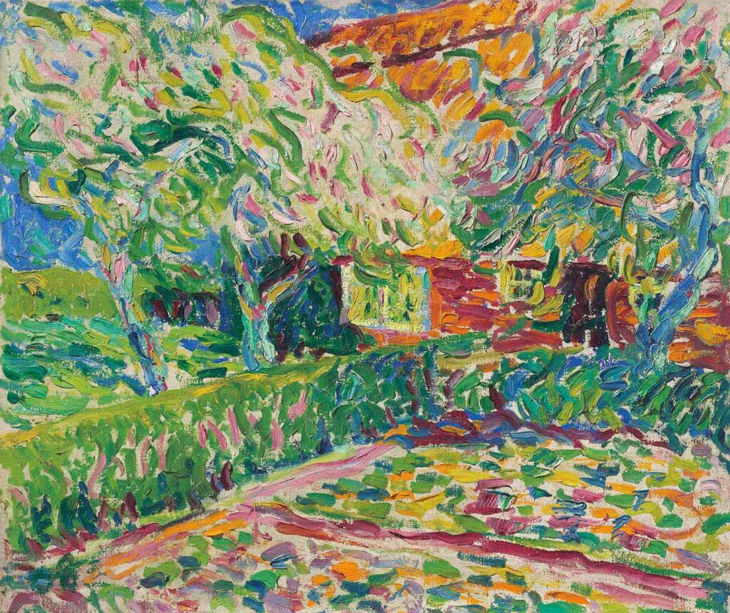 Erich Heckel Çiçek Açmış Elma Ağaçları