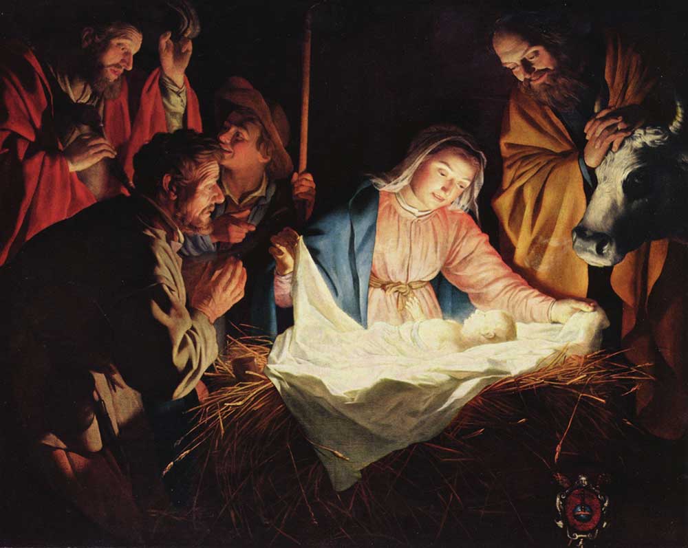 Gerard van Honthorst Çobanların Tazimi 02