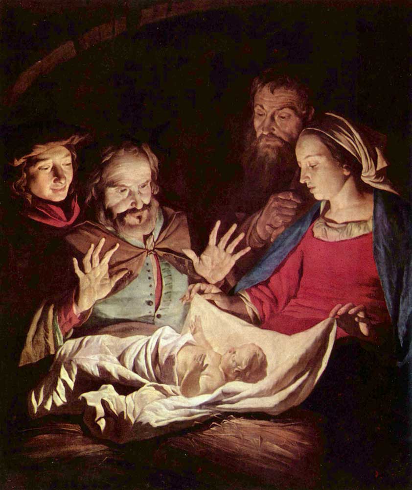 Gerard van Honthorst Çobanların Tazimi