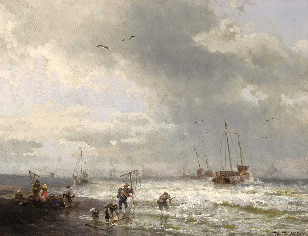 Herman Herzog Sahilde Balıkçılar