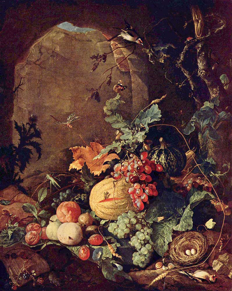 Jan Davidsz de Heem Kuş Yuvalı Natürmort