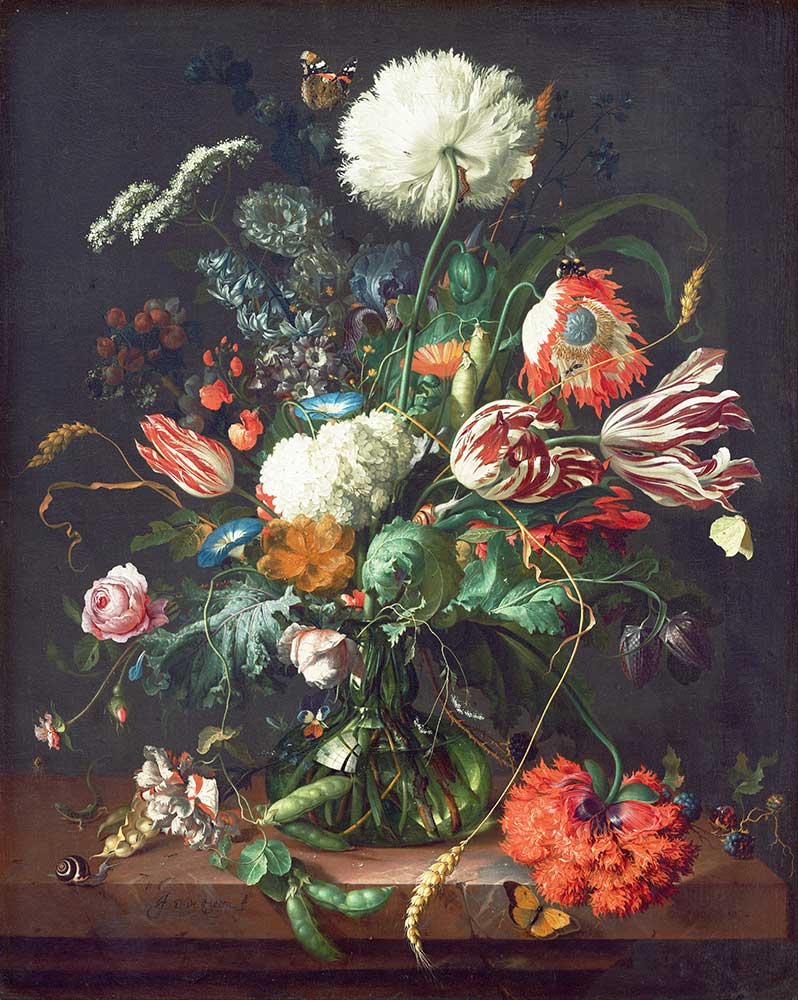 Jan Davidsz de Heem Vazoda Çiçek Demeti