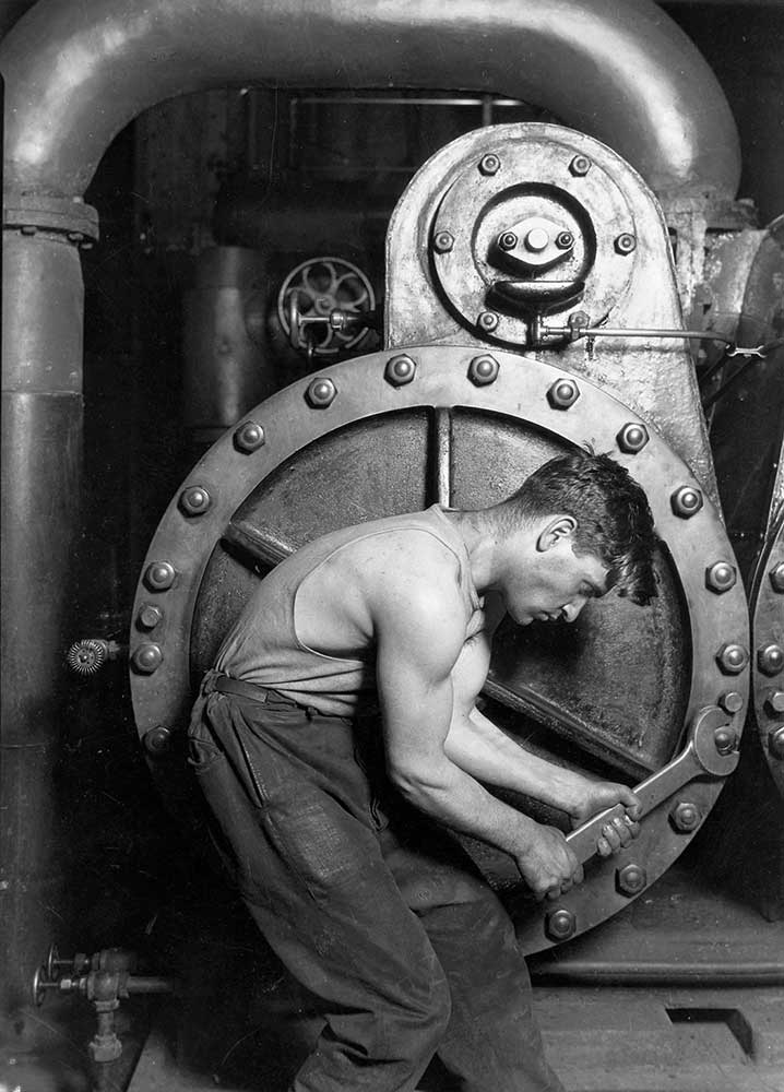 Lewis Hine Buhar Kazanında Çalışma