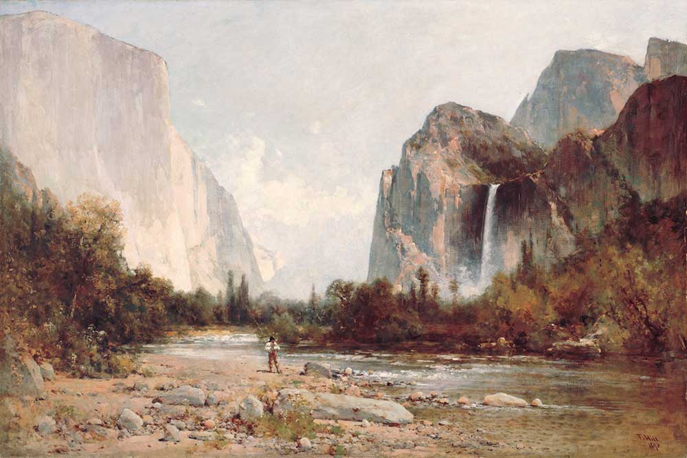 Thomas Hill Yosemite Bridal Veil Şelalesi