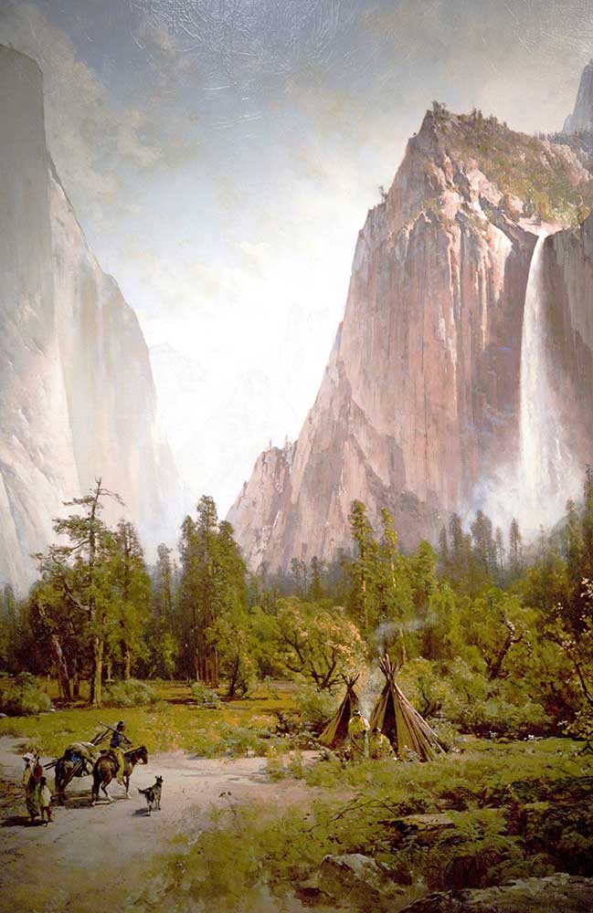 Thomas Hill Yosemite Vadisinde Şelale