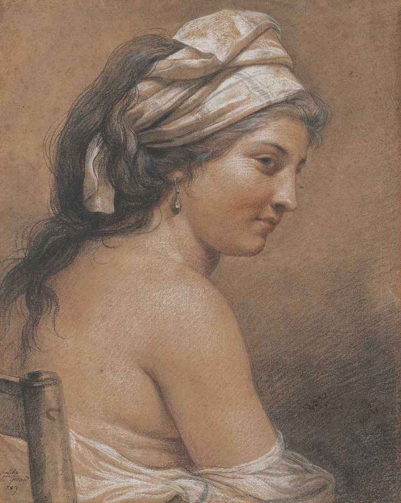 Adelaide Labille Guiard Oturan Kadın Etüdü