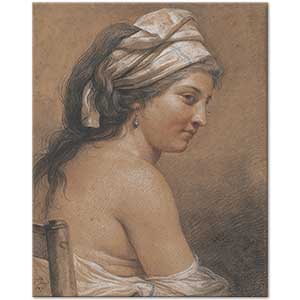 Adelaide Labille Guiard Oturan Kadın Etüdü