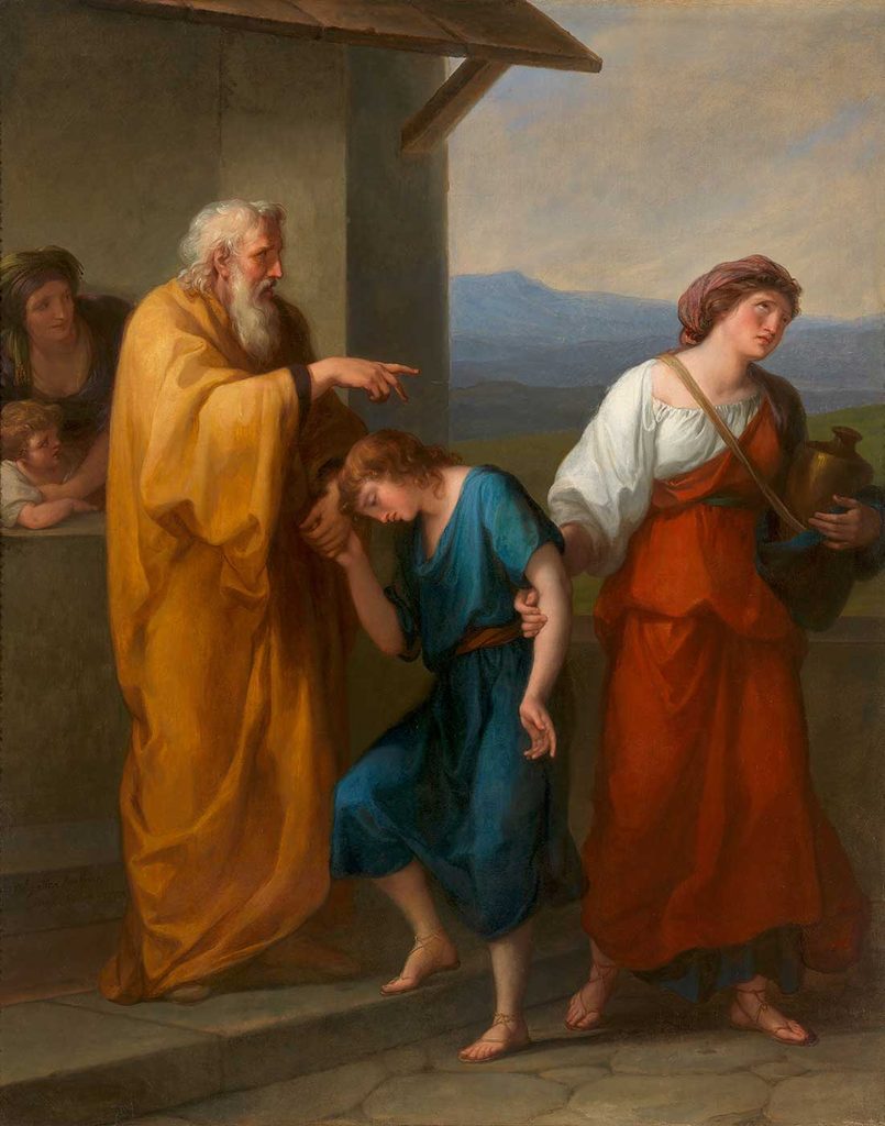 Angelica Kauffman İbrahim Hacer ve İsmail'i Çöle Gönderirken