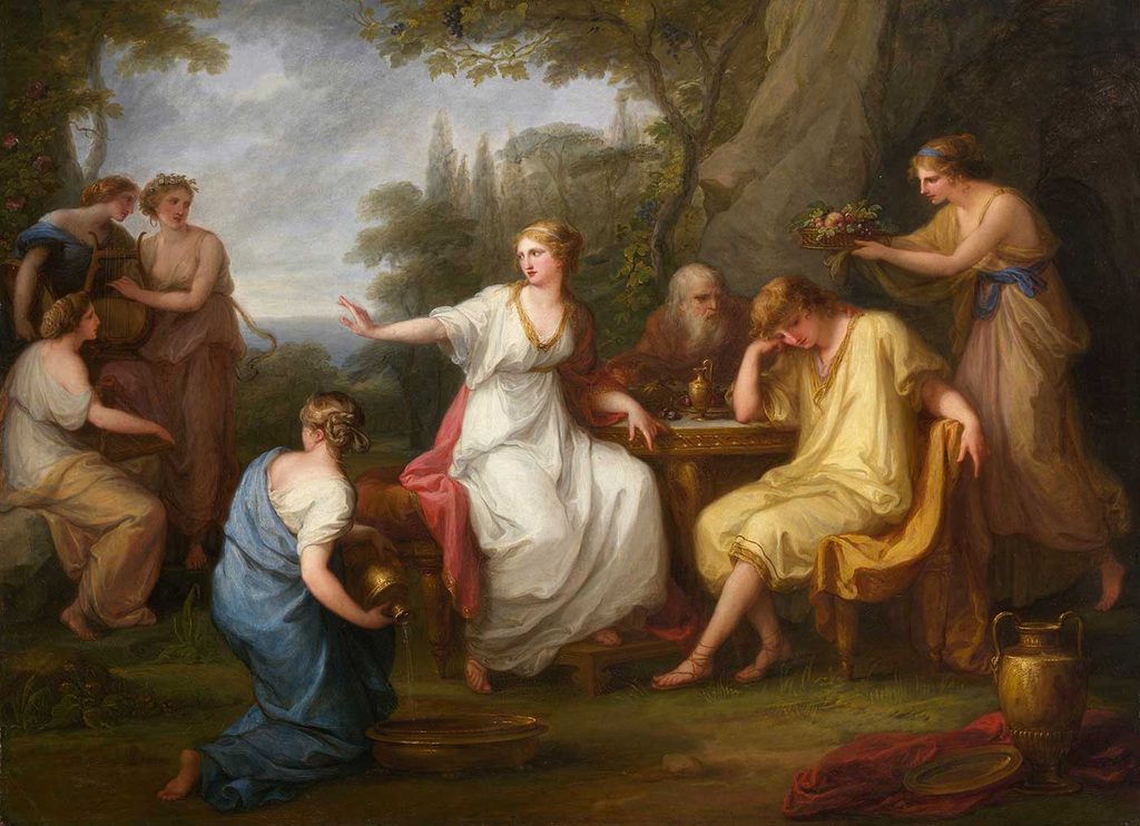 Angelica Kauffman Telemachus'un Kederi