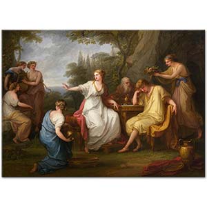 Angelica Kauffman Telemachus'un Kederi
