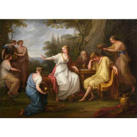 Angelica Kauffman Telemachus'un Kederi