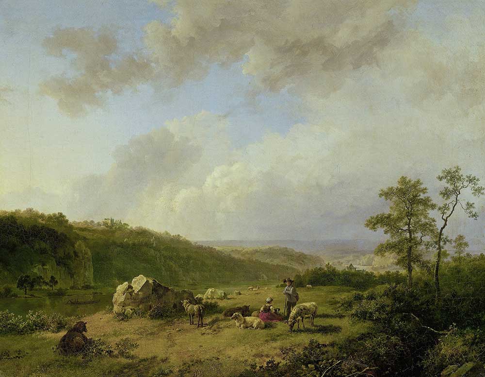 Barend Cornelis Koekkoek Çayırda Koyunlar