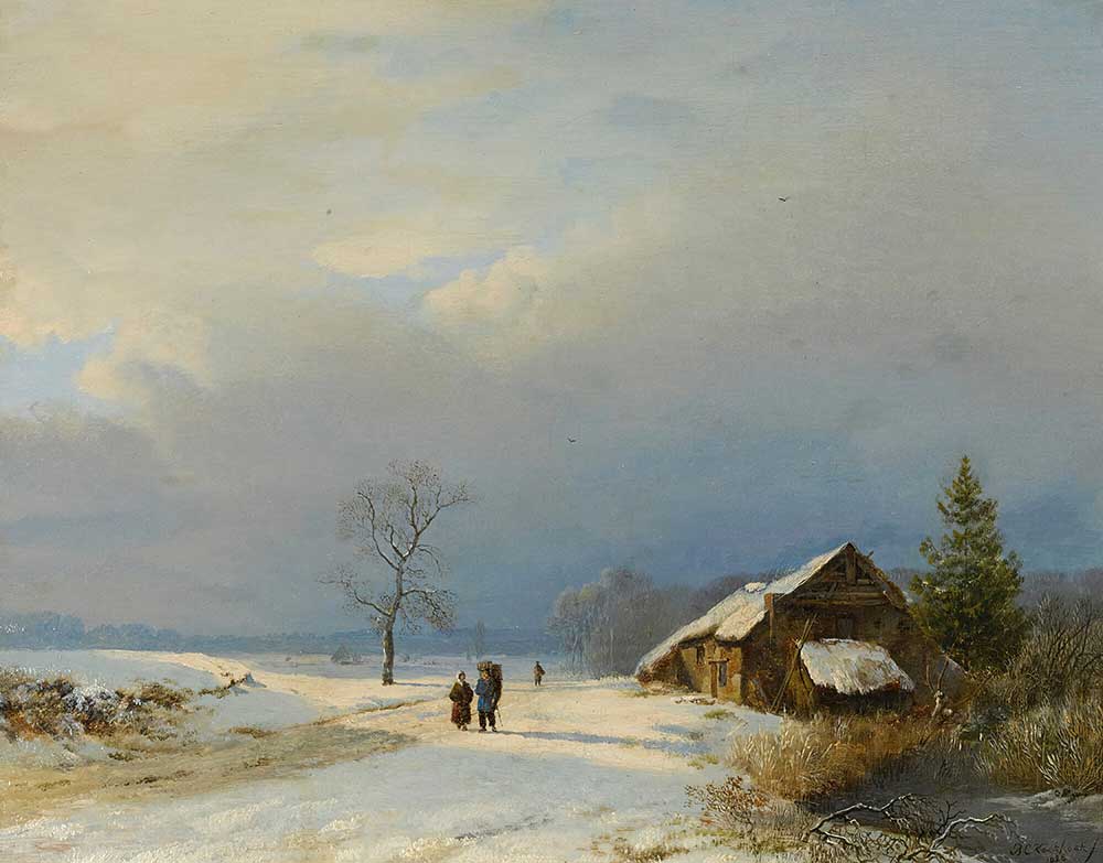 Barend Cornelis Koekkoek Gooi'de Kış